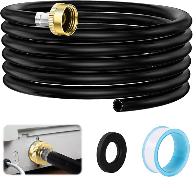 20FT Dehumidifier Drain Hose 3/4" FHT Connector - Leakproof Premium Durable Rust-Resistant Connector - Wider Hose for Faster Water Flow - Compatible with All Dehumidifiers