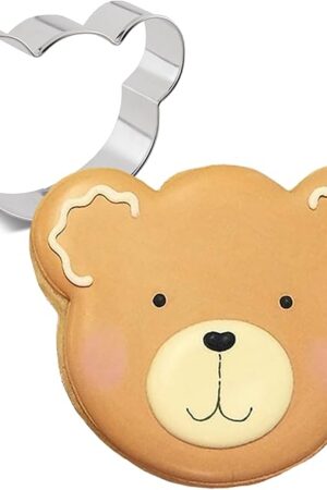 Ann Clark Cookie Cutters Bear Sandwich Cutter Cookie Cutter 3.5" Made in USA