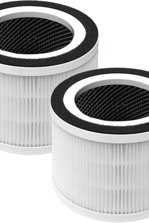 2-Pack True HEPA Replacement Filter, Compatible with Afloia Fillo and Mooka Allo Air Purifier, 3-in-1 H13 True HEPA Filter