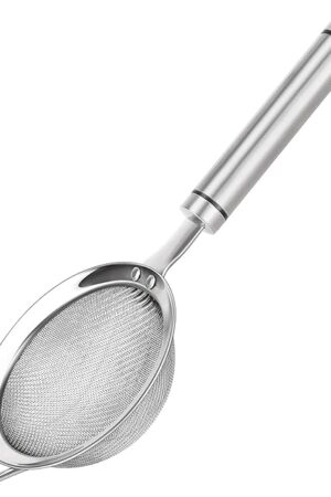 304 Stainless Steel Fine Mesh Strainers for Kitchen, Colander-Skimmer with Handle, Sieve Sifters for Food, Tea, Rice, Oil, Noodles, Fruits, Vegetable