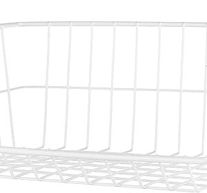 Whitmor White Wire Shelf Basket