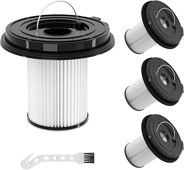 4 Pack Replacement Filters for Bissell CleanView XR Pet 300W XR 200W Lightweight Cordless Vacuum 3797V, 3797, 3797W, 3789U, 3789, 3789X, Replace Part#1638010