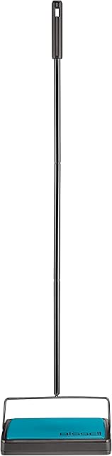 Bissell Easy Sweep Compact Carpet & Floor Sweeper, 2484A, Teal
