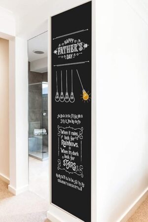 Chalkboard Wall Sticker Wall Decal Blackboard Wallpaper Large Chalkboard Contact Paper Roll KDG Self Adhesive DIY Reusable Erasable Stickers
