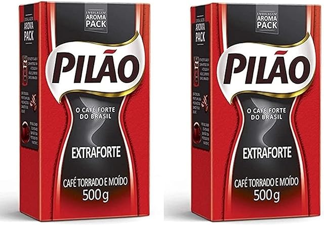 Cafe Pilao Extraforte 500gr 2 Pack, Black