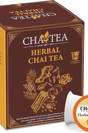 Cha4TEA 36-Count Herbal Chai Tea Pods for Keurig K-Cup Brewers