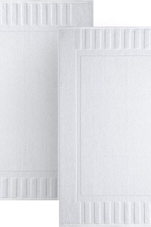 Bath Mat Floor Towel Set Cotton Mats 22"x34" 2 Pack