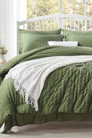 Zzlpp Queen Comforter Set Bed in a Bag Bedding Sets