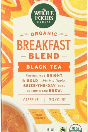 Whole Foods Market, Tea Black Breakfast Blend Organic, 20 Count