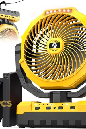 Camping Fan 3-in-1 Portable Battery Operated Outdoor Fan
