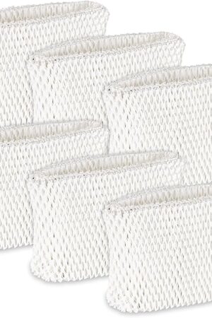 Cenipar 6 Pack WF2 Humidifier Filters Replacement for Kaz for Vicks Humidifier Filters V3100, V3500, V3700, ​V3900 Enviracaire ECM-500 Sunbeam SCM1118 SCM1119 SCM1120 Series WA-8D