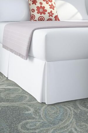 Cottington Lane Luxury Pleated Bedskirt Queen Size 18 Inch Drop Split Corners, Hotel Luxury 1800 Ultra-Soft Tailored Drop Box Pleated Styling Dust Ruffle, Classic & Clean Look, White