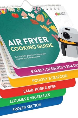 Air Fryer Cheat Sheet Magnets Cooking Guide Booklet - Air Fryer Cookbooks - Air Fryer Liners - Air Fryers Kitchen Gifts Gadgets 2025 - Air Fryer Accessories - Air Fryer Cooking Guide