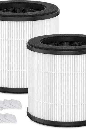 AC300 Replacement Filter Compatible with Purivortex AC300 Air Purifier, 3-in-1 H13 True HEPA Filter, 2 Pack