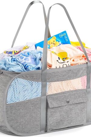 1-Second Storage Washer-Side Magnetic Pop-Up Laundry Hamper New User Safety Lock Prevents Accidental Opening Reinforced U-Handle Holds 33lbs 1.5Loads Folds to 0.78in Ultra Slim