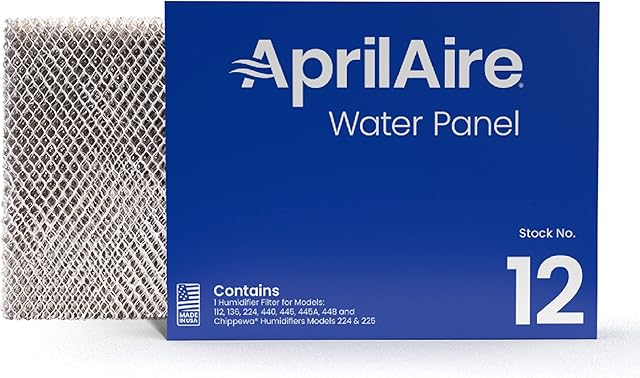 AprilAire 12 Water Panel Humidifier Filter Replacement for AprilAire Whole-House Humidifier Models 112, 224, 225, 440, 445, 445A, 448 (Pack of 1)