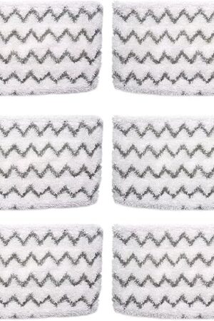 6 Pack S1000 S2001 Steam Mop Replacement Pads for Shark S1000 S1000A S1000C S1000WM S10001C S1200 & S2001 SteamSpot Steam Mop