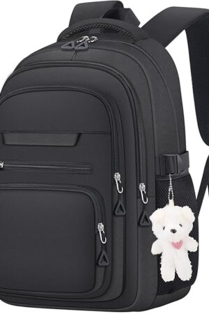 Cute Girls Backpack for School Kids Travel College backpack for Women Teen Black Bookbags Aesthetic Laptop Bagpack