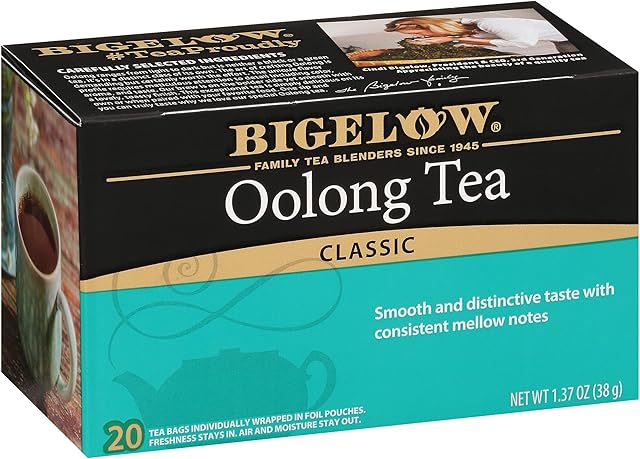 Bigelow Tea Oolong Tea, Caffeinated Tea with Fresh, Smooth Taste, 20 Count Box (Pack of 6), 120 Total Tea Bags