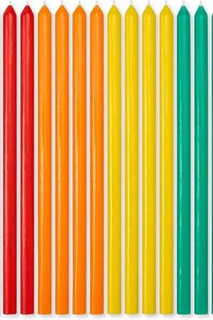 American Greetings Birthday Candles, Long Thin Multicolored (24-Count)