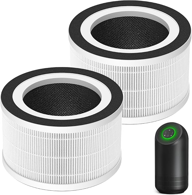2-Pack H13 Filter Compatible with Afloia Fillo/Halo/Mooka Allo, 3-in-1 H13 Efficient Filtration for Fillo Air Puri-fier, for Afloia Fillo Filter