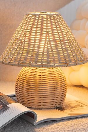 Boho Lamp Rattan Lamps 3 Colors Modes 7W