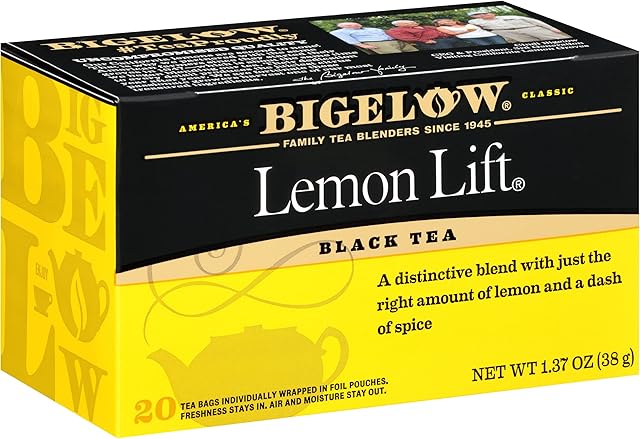 Bigelow, Black Tea, Lemon Lift, 20 Tea Bags, 1.37 oz (38 g)