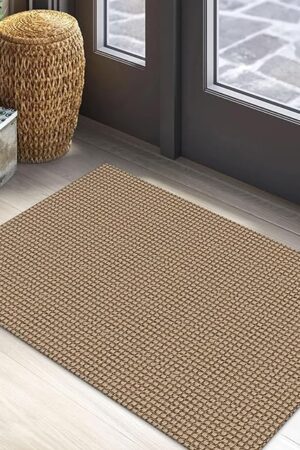 EARTHALL Woven Area Rug 2x3 Ft Cotton Braided Kitchen Foyer Front Door