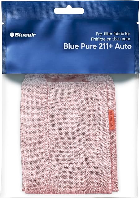 BLUEAIR Blue Pure 211+ Auto Light Pink Pre-Filter, Washable Fabric Traps Pollen, Pet Hair & Dust, Archipelago Sand