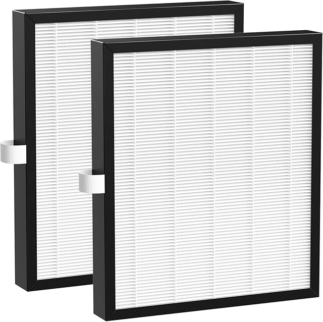 KJ217 Filter Replacement Compatible with MOOKA KJ217 Smart Large Air Purifier 3-in-1 With High-Efficiency Activated Carbon KJ217 Air Filter For Pets Dust Smoke Odor Dander Pollen, 2 pack