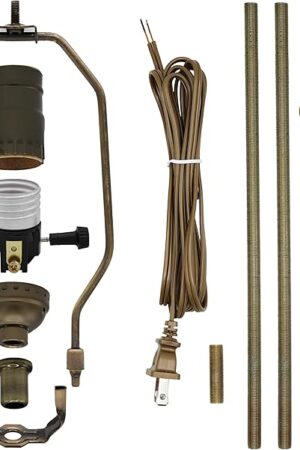 Creative Hobbies ML94KIT Premium Lamp Kit Antique Brass