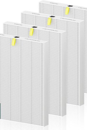 C545 Replacement Filter S Compatible with Winix C545 Air Purifier and Winix C545 Replacement Filter S 1712-0096-00 and 2522-0058-00, 4 Pack High Efficiency H13 Ture HEPA Filter