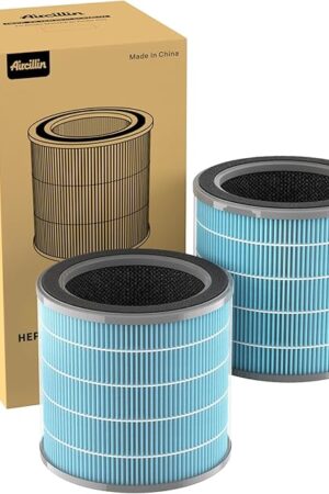 Air Purifier AP070A & AP070B Replacement Filters, Efficiency Activated Carbon, High-efficiency HEPA Filter, 2 Pack