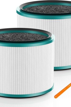 Colorfullife 2 Pack Replacement Filter for Dyson HP00, HP01, HP02, HP03, DP01, DP02 Desk Air Purifiers. Compare to Part # 968125-03 for Dyson Pure Cool Link Fans