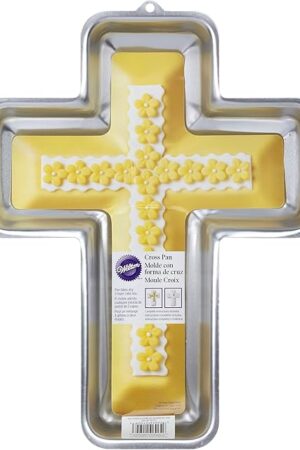 Wilton Cross Cake Pan, Silver, Aluminum