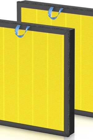 Vital 100S Pet Care Replacement Filter for LEVOIT Vital 100S Vital 100S-P Air Purifier, HEPA and High-Efficiency Activated Carbon Filter, Vital 100S-RF-PA, LRF-V102-YUS, Yellow