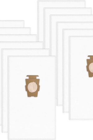 12 Pack 204814 Vacuum Bags Compatible with Kirby, Micron Magic Vacuum Cleaner Bags Fit for Kirby Avalir/Sentria/Ultimate G Series Models Replaces 204811 205811 F-Style & Twist-Style