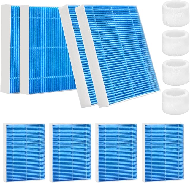 8-Pack Replacement Filters Compatible with LEVOIT Superior 6000S Smart Evaporative Humidifier + 4-Pack Top Fill Humidifier Replacement Filters Compatible with LEVOIT Humidifiers