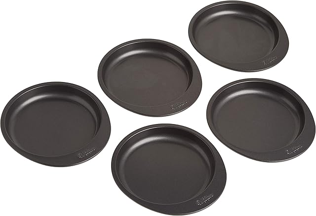 Wilton Easy Layers 5-Piece Layer Cake Pan Set, 6-Inch, Steel