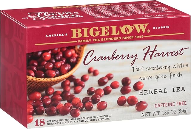 Bigelow Tea Cranberry Harvest Herb Tea 18 ct Tea Bags