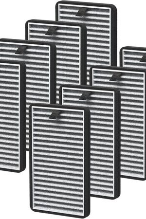 8 Pack For DSTx HEPA + Carbon Filters Replacement Compatible with Clarifion DSTx Mini Personal Portable Air Purifiers for Home, Bedroom and Pets, Works for Dust, Smoke,Odors and Airborne Particles