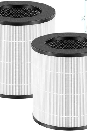 D09 Replacement Filter Compatible with Tailulu D09 Air Purifier, 3 IN 1, H13 True HEPA filter & High efficiency activated carbon & Pre-Filter, 2 Pack