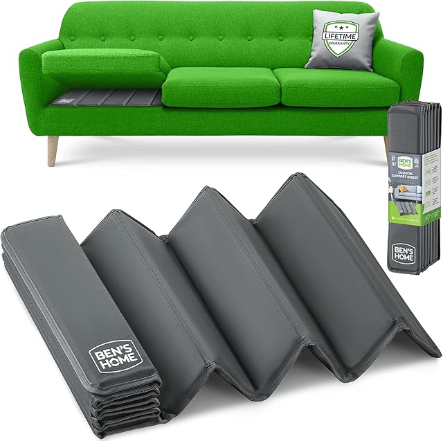 BEN'SHOME® Couch Cushion Support for fix Sagging Seats - Heavy Duty Solid .5" Wood Sofa Support Board | Adjustable 58"-67" x 19.7" Under Cushion Insert | Non-Slip Furniture Saver | 400 LB Capacity