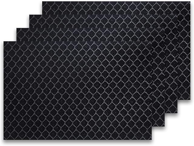 Activated Carbon Filter 4-Pack Compatible with Windmill Air Conditioner, 6.3? x 4.3? x 3/16? (Smaller Version) - Odor & Smoke Absorption