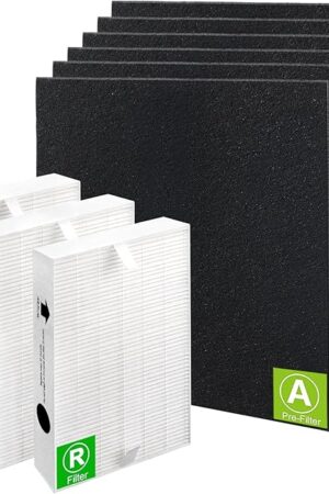 3 Pack HPA300 HEPA Filter Replacement for Honeywell Air Purifiers Filter HPA300 HPA200 HPA100 Series &Filter R-Replace HRF-R3 & HRF-R2 &HRF-R1&HRF-AP1-6 Pack Activated Carbon Pre-Filter by Blutoget