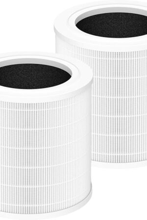 A2001 Replacement Filter Compatible with A2001 Air Purifier, 3-In-1 Efficient Filtration Activated Carbon Filter, Compared to Part #AF-2001, 2 Pack