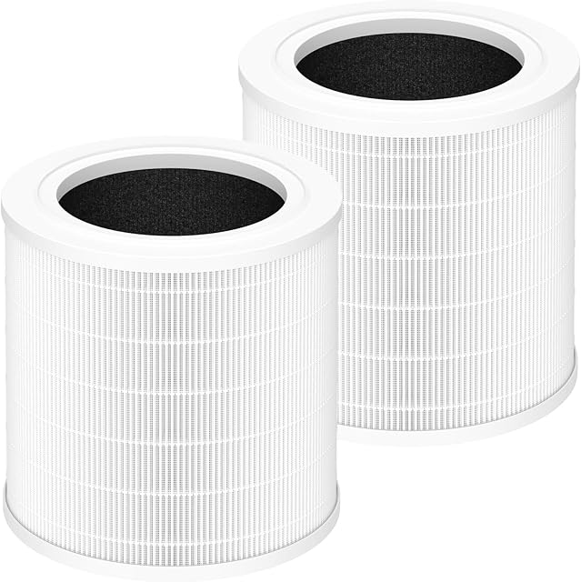A2001 Replacement Filter Compatible with A2001 Air Purifier, 3-In-1 Efficient Filtration Activated Carbon Filter, Compared to Part #AF-2001, 2 Pack