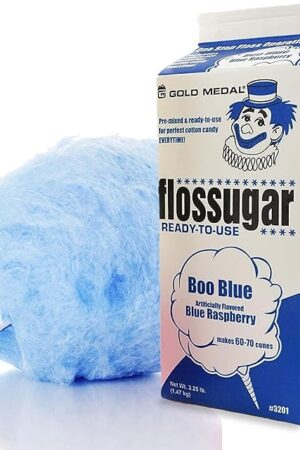 Cotton Candy Floss SugarBlue Raspberry, Pink Vanilla, & Cherry- 3.25 lbs Per Carton. Total 9.75lbs