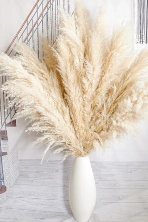 10pcs 40'' Pampas Grass Tall Decor - Pompas Floral, Tall Pampas Grass for Floor Vases, Living Room Floor, Floor Plants, Plumas para, and Grass Wall Decor