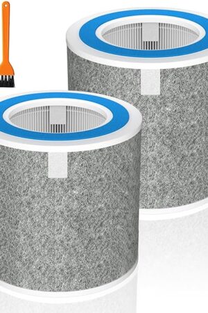 2 Pack HP102 Filter Compatible with Shark HP152 HP102PET HC450 HC450C HC451 HC452 HC452C HC455 HP100 HP100C HP102C HP105 Model